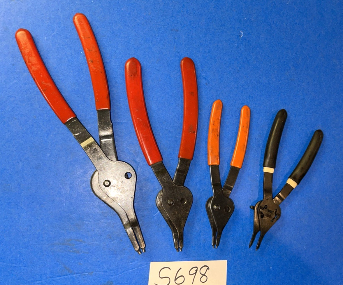 MAC TOOLS 4 PIECE CONVERTIBLE STRAIGHT SNAP RING PLIERS ONE OF EACH SIZE