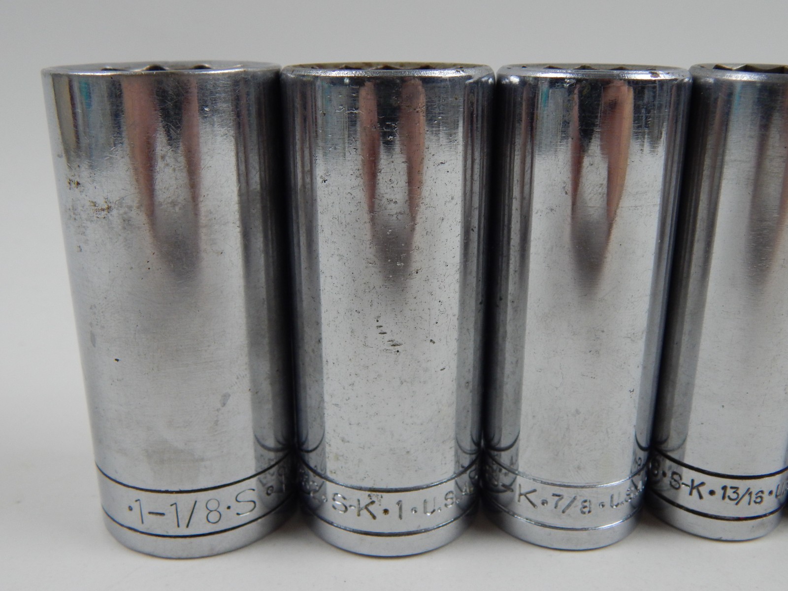 SK Tools 1/2″ Drive Deep Sockets 7 Piece Set 9/16 to 1-1/8″ SAE 41818 to 41836