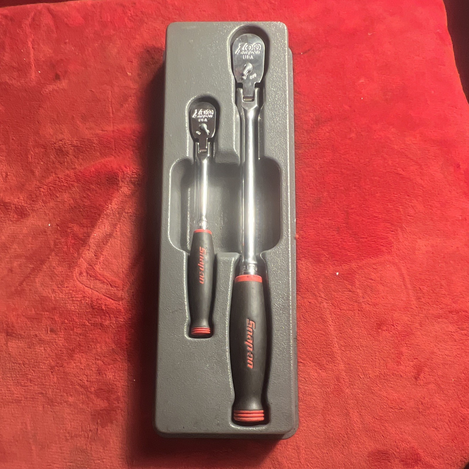 Snap On 100th Ratchet Set 3/8 & 1/4 Flex Head