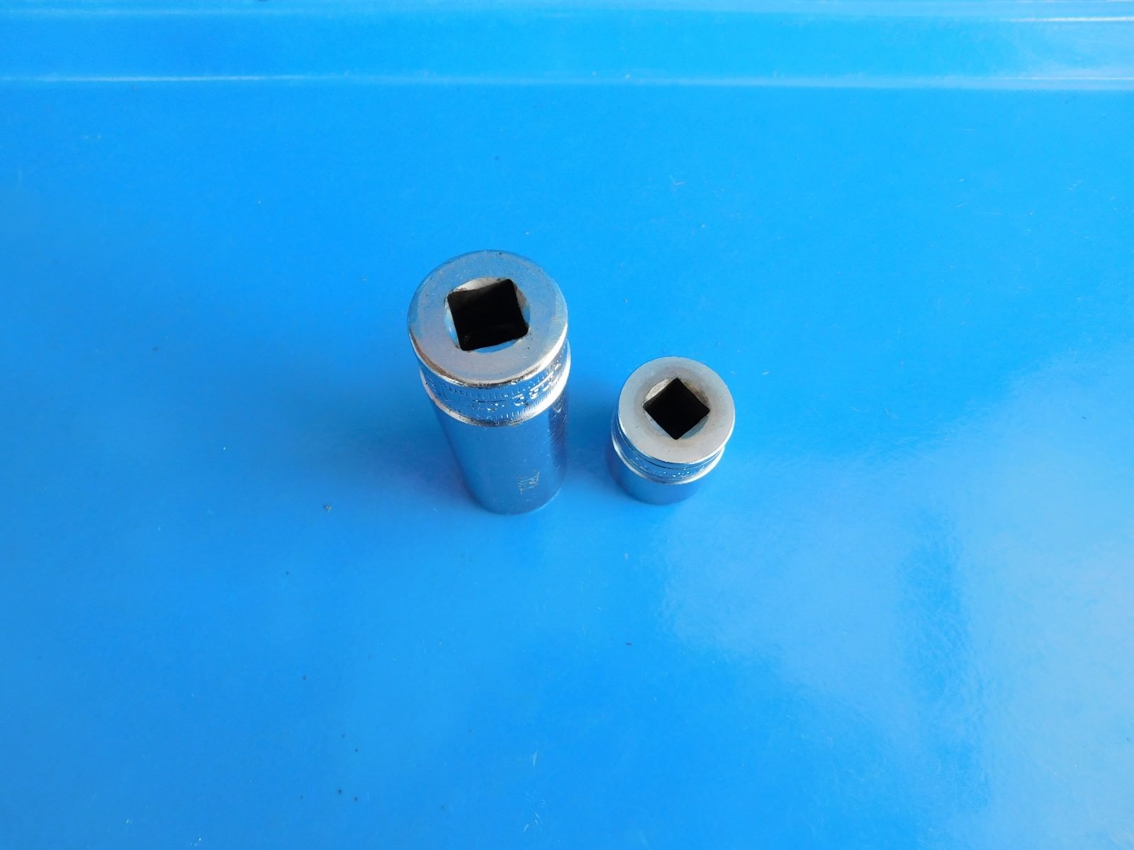 USED,SNAP ON 3/8 IN. DR.,»18mm» SHORT & DEEP SOCKETS,LOT OF 2, #’FSM18 & SFSM18