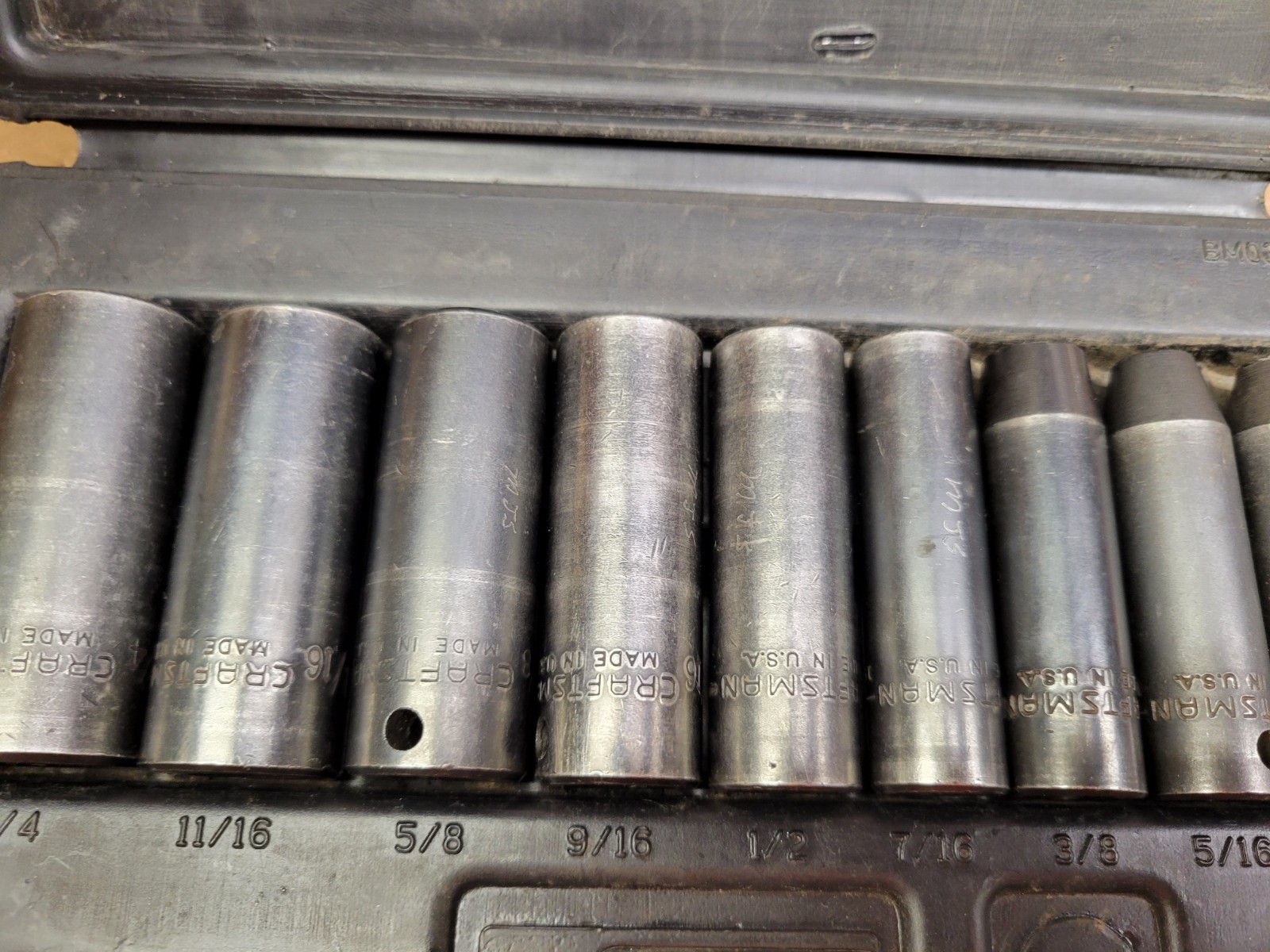 Craftsman USA 9-Piece 3/8″ Drive SAE Deep Impact Socket Set 1/4 – 3/4 No 19370