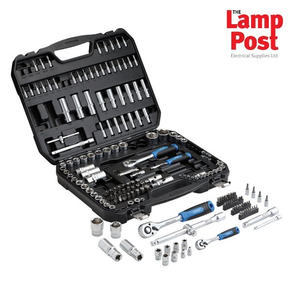 Draper 24231 Metric Socket and Bit Set, 1/4″, 3/8″ and 1/2″ Sq. Dr. 188 Piece