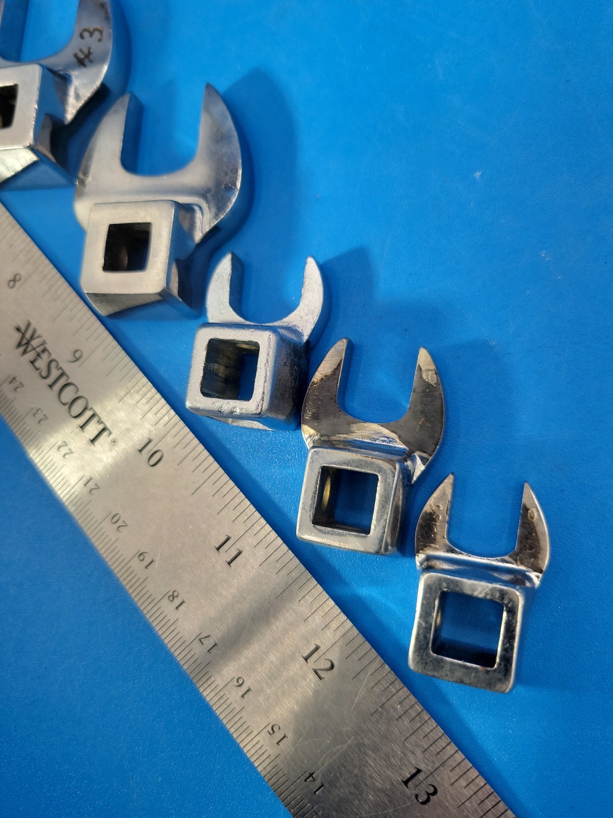 Snap-on Tools Crowfoot Wrench Set ⅜» Drive 7/16″ to 1-3/16″ 8 Pieces USA T-3-4