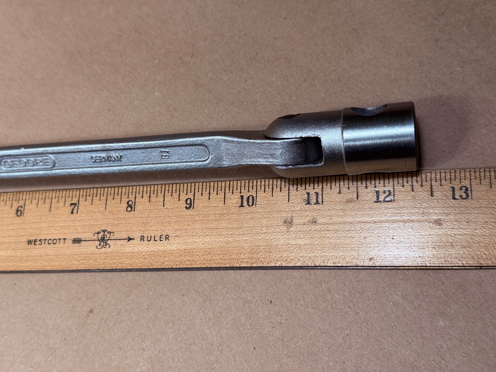 Gedore No 34 Metric Swivel Head Socket Double End Wrench 17mm 19mm 12pt Germany