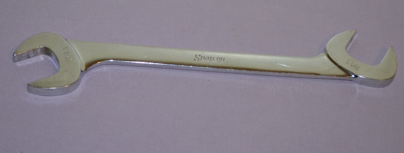 Snap On VS40 SAE 1-1/4″ Four-Way Angle Head Open-End Chrome Wrench USA — Great