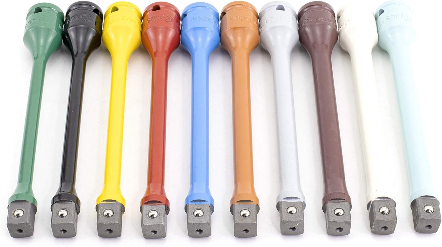 10 Piece Precision Torque Extension Bars: Color-Coded with Easy Guide & Case