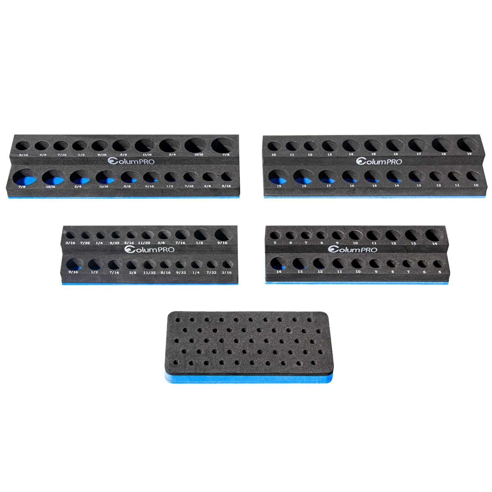 ColumPRO Foam Socket Organizer for Tool Box Drawer,Sockets Holder Whole Set