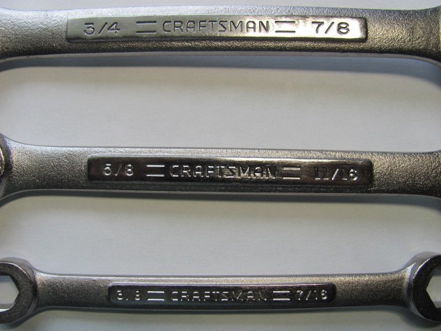 Craftsman USA SAE Flare Nut/Line Wrench Set