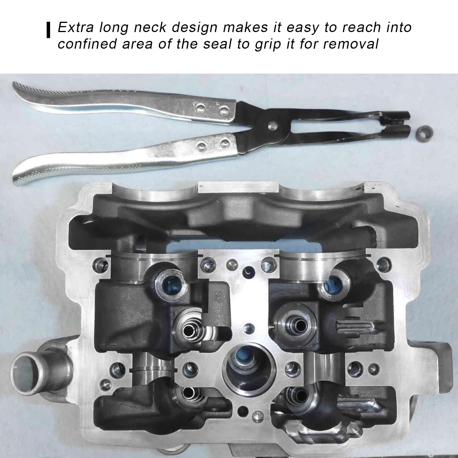 Car Valve Seal Pliers, 27cm/10.5in Valve Stem Seals Removal Tool with Ergonom…
