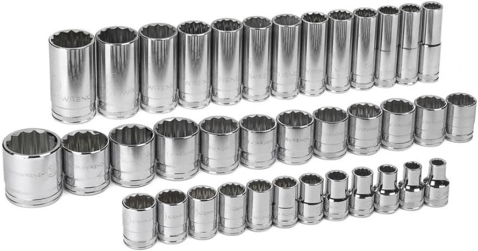 Metric Socket Set with 12 Point Standard & Deep Sockets
