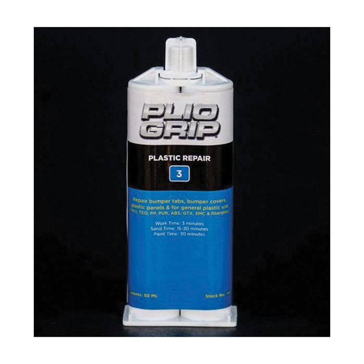 PLIO-GRIP Plastic Repair 3 8001 Plastic Repair, 220 mL Cartridge, Beige (Part A)