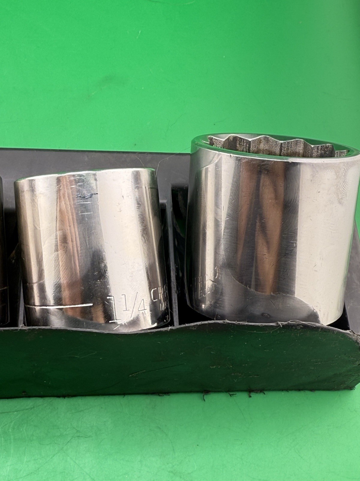 USA 34572 Craftsman Lg. 12pt 1/2” Drive 5 PC Socket Set Easy Read 1-1/16 1-1/2