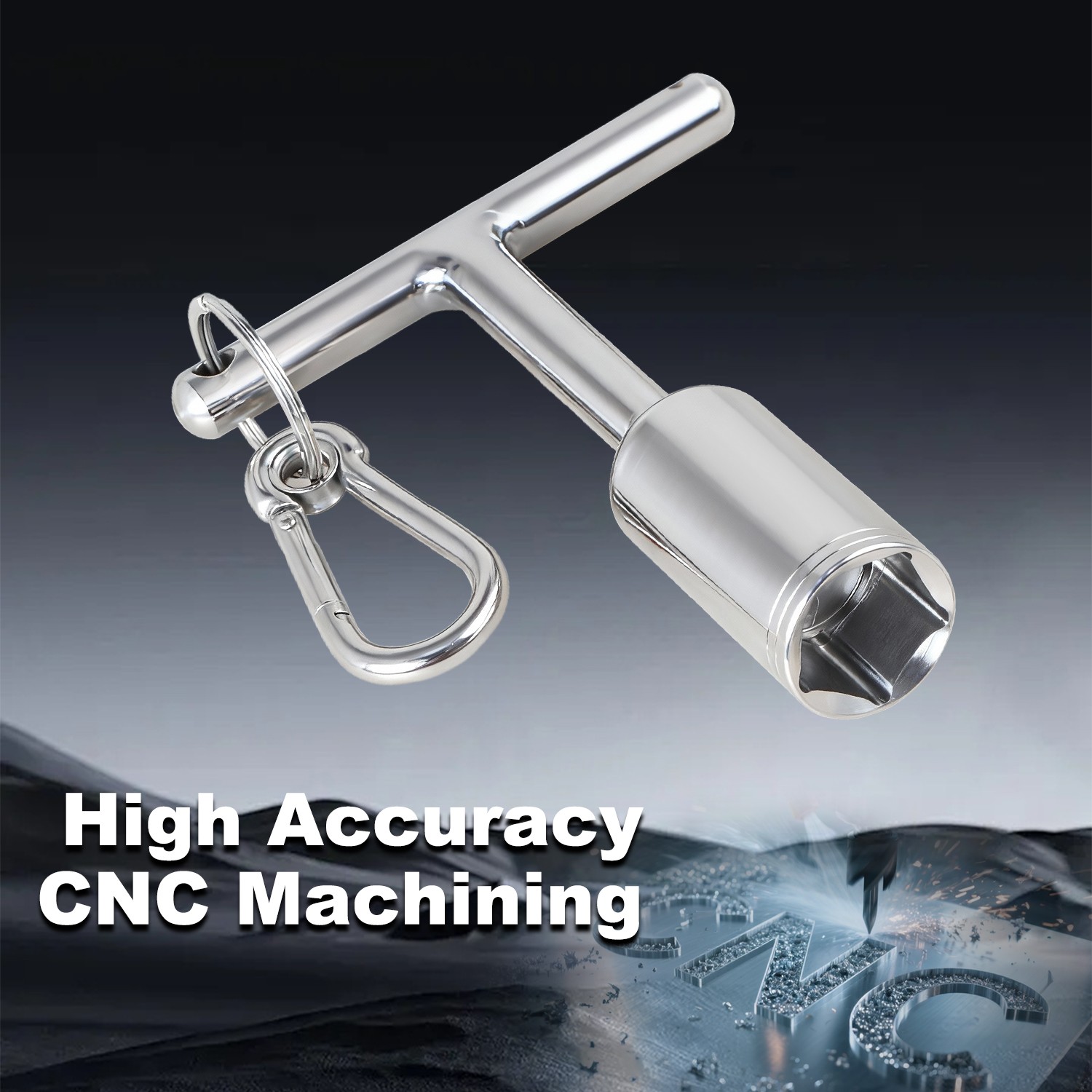 13/16″ T-Handle Penta Socket Wrench Tool for Secondary Pedestals Stainless Steel