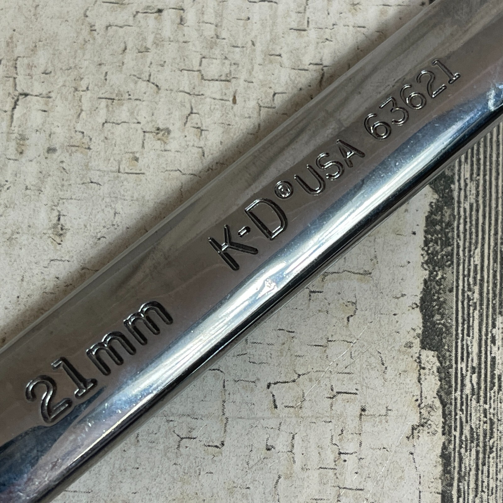 K-D 21mm USA Made Combination Wrench Metric 63621 Polished KD