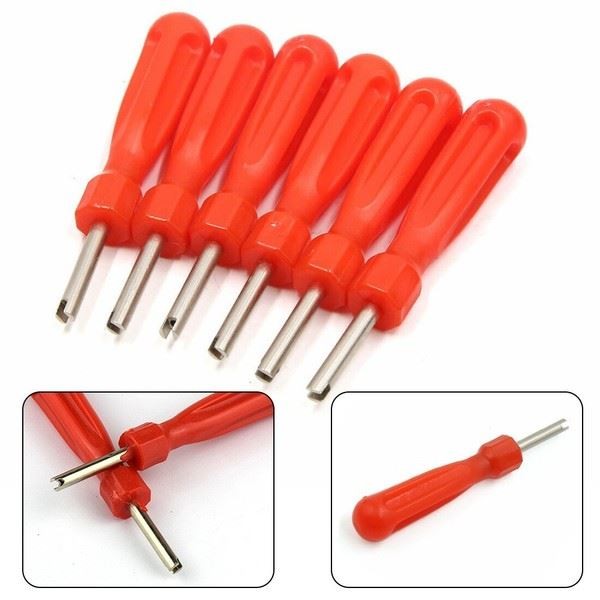 Car Repair Tool Tire Valve Stem Core Remover 6 Pack Lightweight Portable