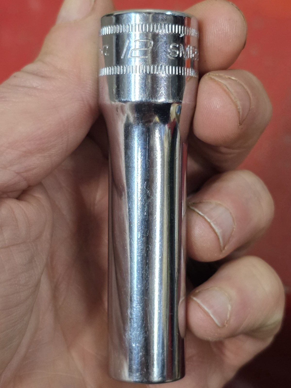 Snap-on 1/2″ Drive 12mm Deep Chrome Socket 12pt SM12B