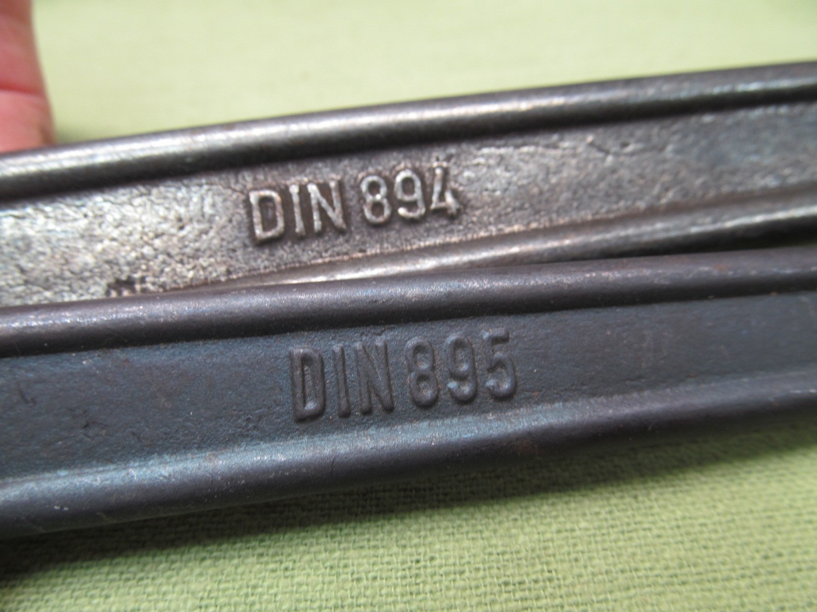 Pair WGB German Made Wrenches -30mm Single Open End & 17mm x 22mm Dbl Open End