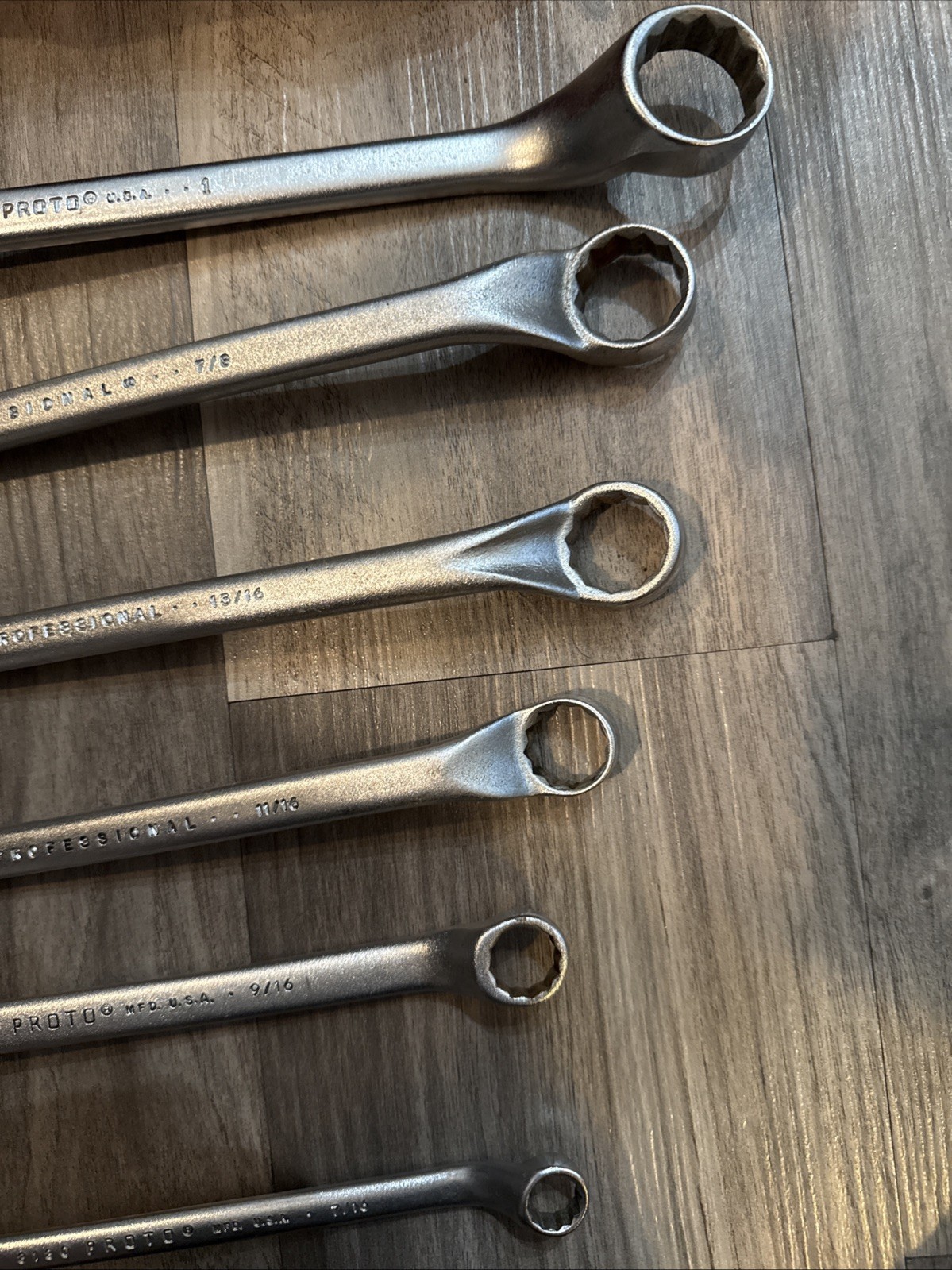 Nice Proto 6 Piece Offset Box End Wrench Set , 3/8”-1”