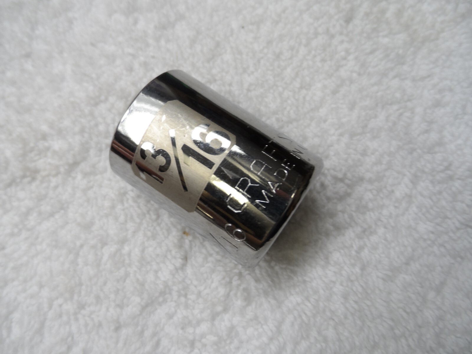 Craftsman 1/2″ Drive Standard SAE Socket, 13/16″ laser 12 pt USA G2D – PN 34653