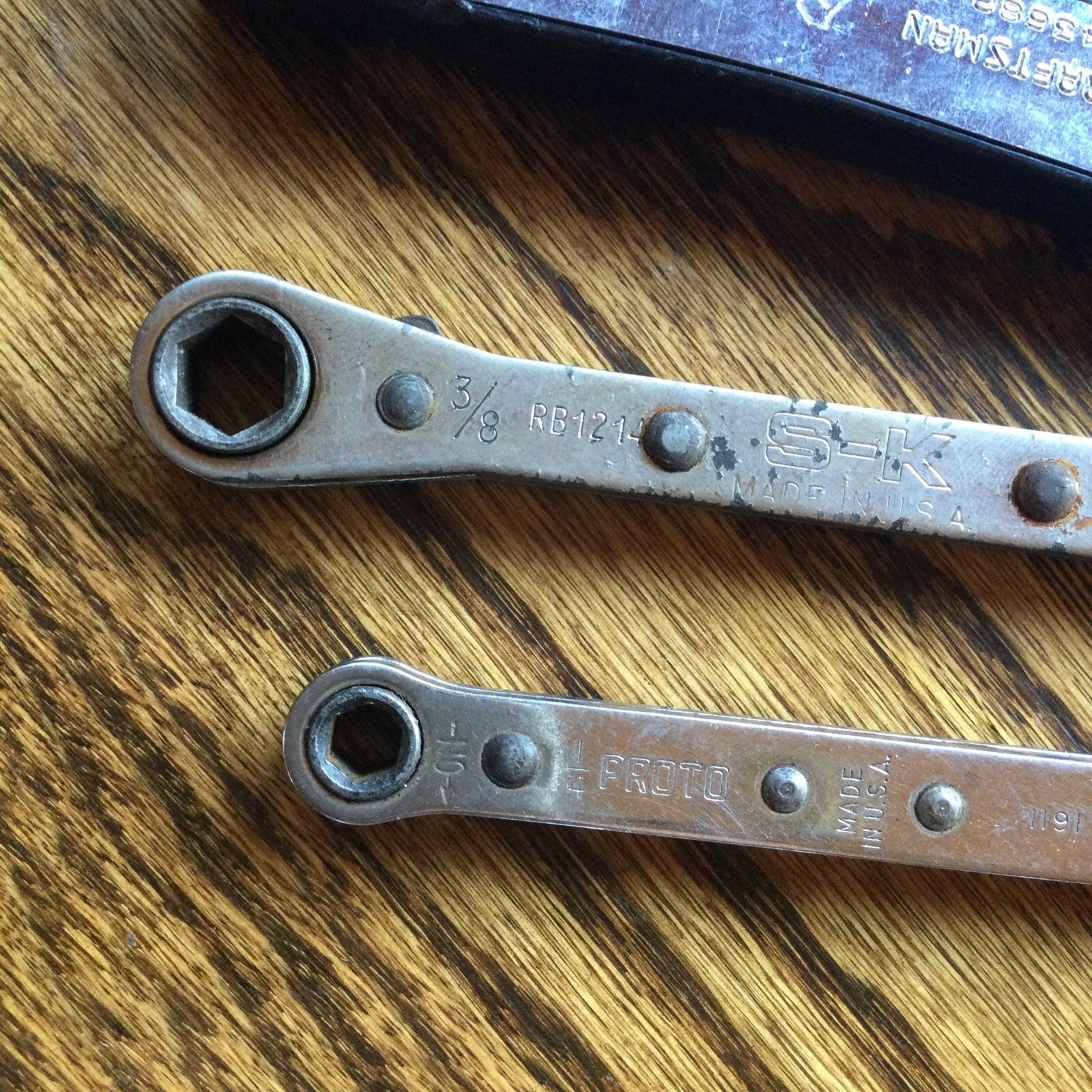 Craftsman Standard SAE Reversible Ratcheting Wrench Set USA Proto SK 5 16 ~3/4