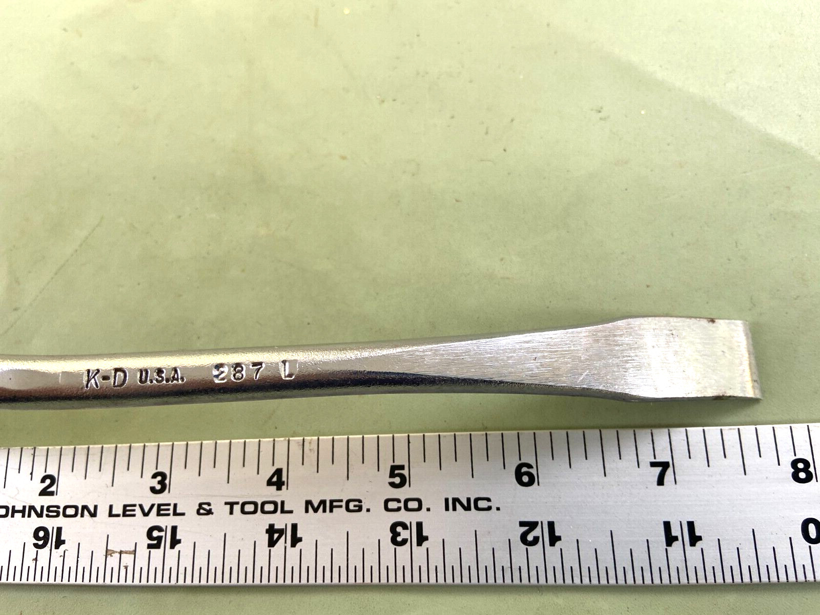 VINTAGE K-D USA DEEP OFFSET BRAKE BLEEDER WRENCH 3/8 X 1/4 No 291 SAE 6PT