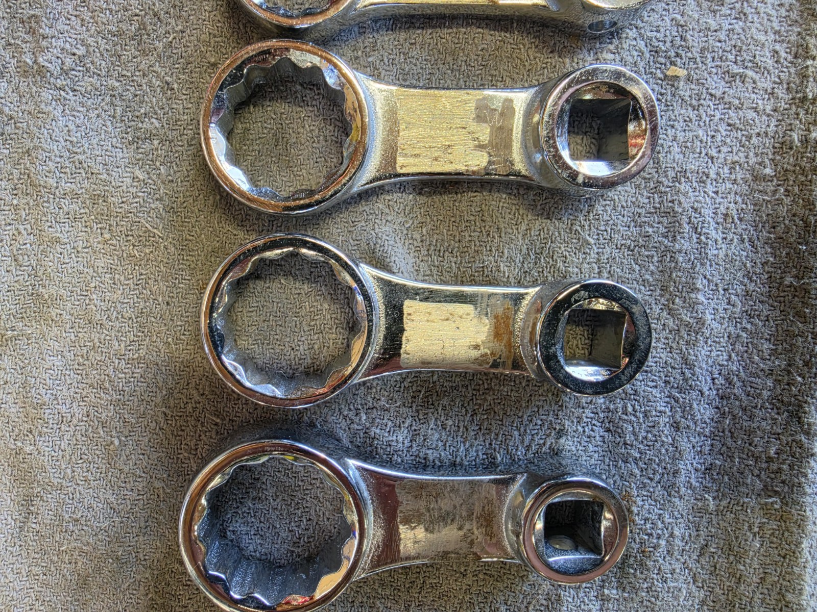 10pc Proto & Snap-on 3/8″ Dr. Torque Adapter Wrench Set SAE 5/16″ – 7/8″ USA
