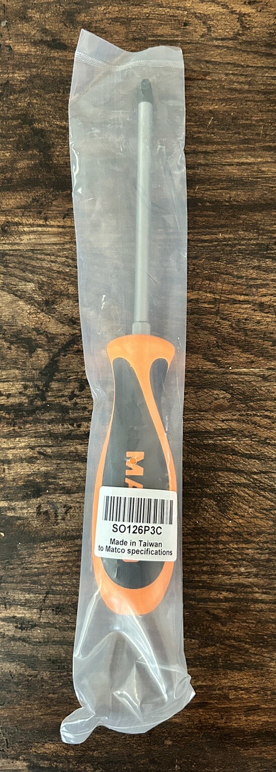 Matco Tools Phillips Screwdriver Orange S0126P3C 3/8″ x 6 P3 New