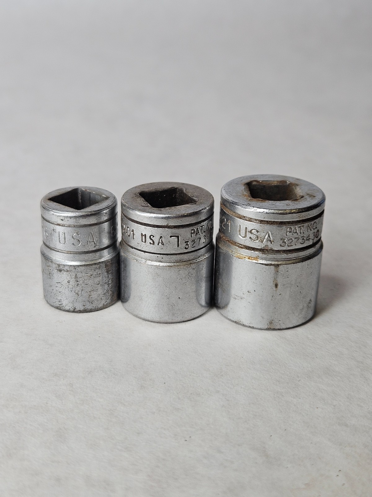 Snap-On F161 F201 F221 3/8″ Drive 12Pt SAE 1/2″ 5/8″ 11/16″ Sockets