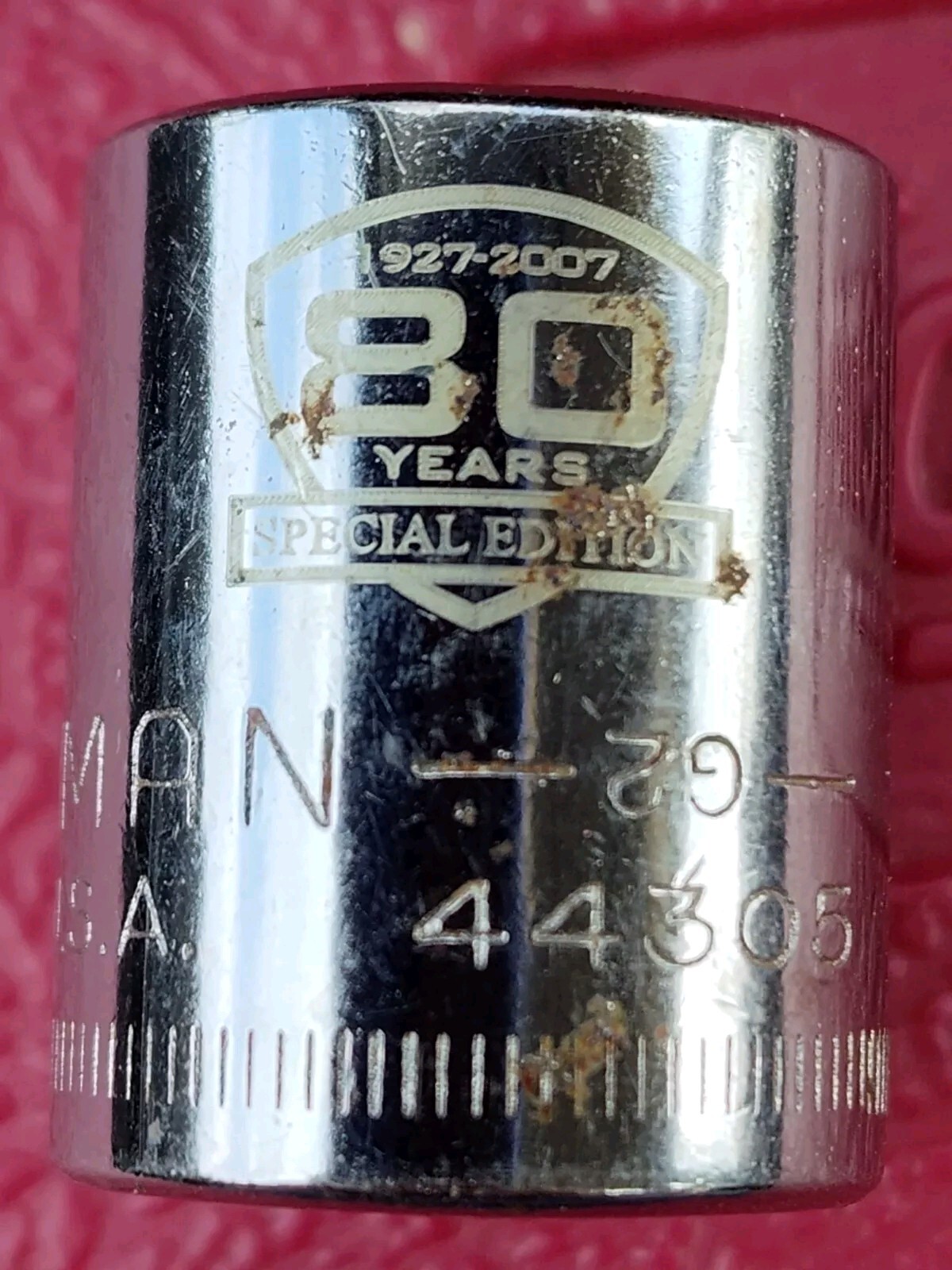 Craftsman 80 Year USA 14mm 12 Point 3/8″ Drive Socket 44305 Inv -G2-(km)