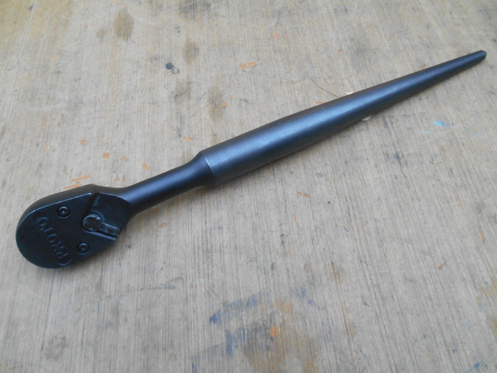 Proto Professional Hand Ratchet Spud Pear Head 1/2″ Drive Black Oxide 5449-14PBL