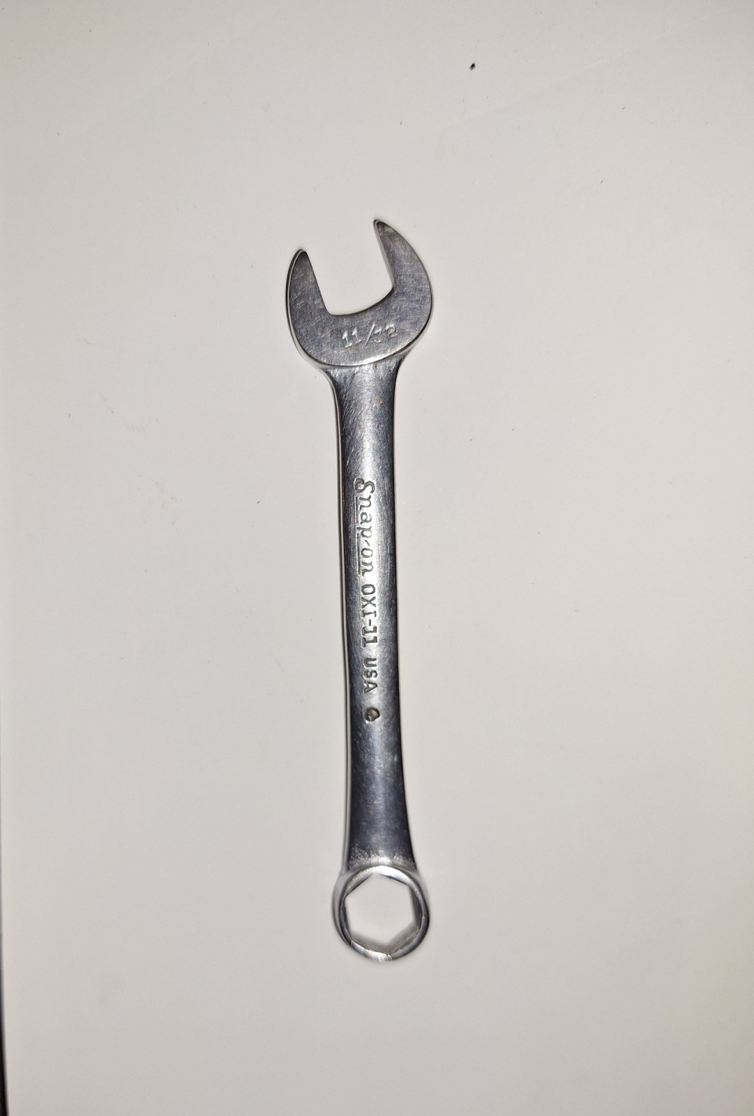 Snap On OXI11 11/32 Inch Midget Stubby 6 Point Combination Wrench. USA