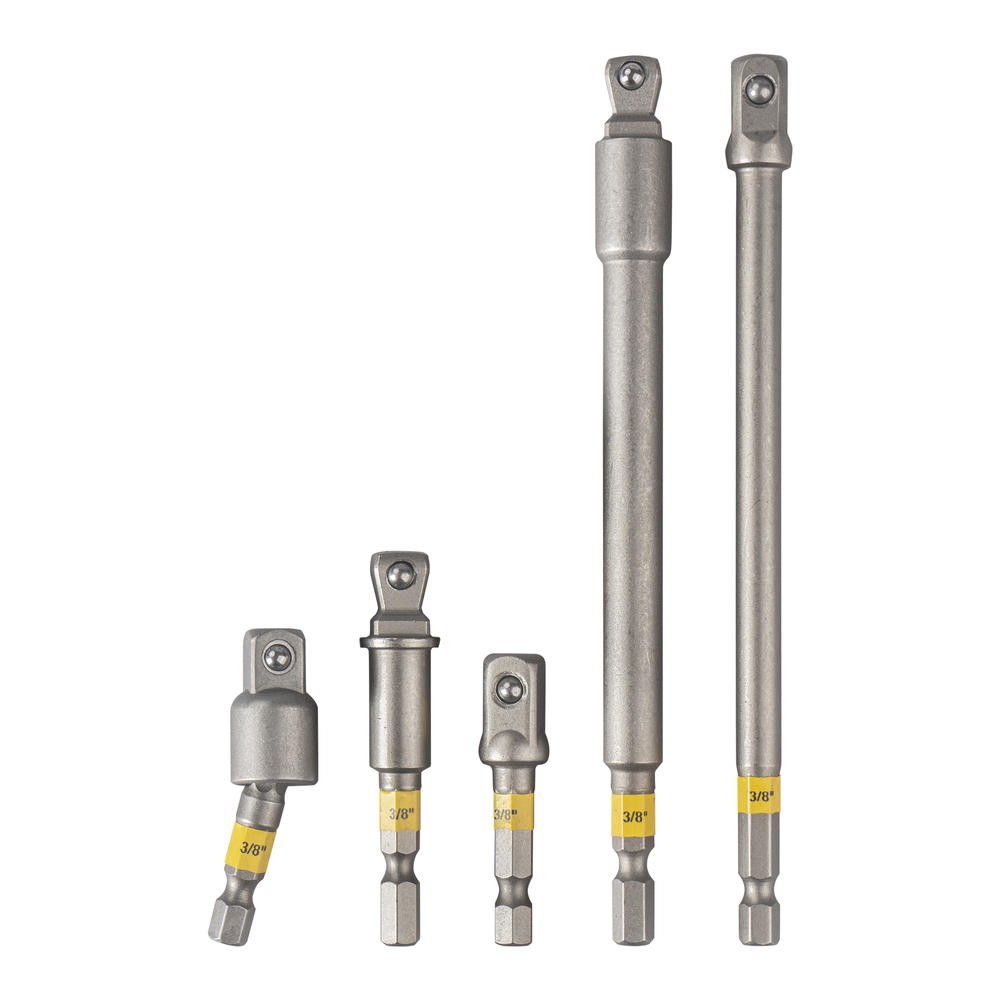 Performax® 3/8″ Drive Quick-Change Hex Shank Socket Adapter Set – 5 Piece