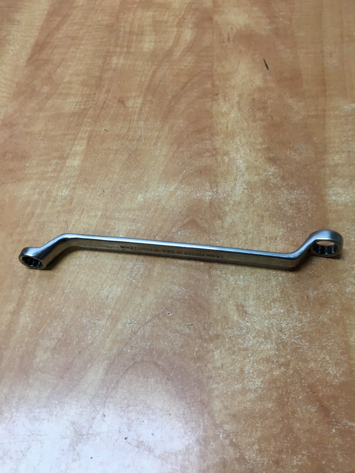 Craftsman USA 44361 Deep Offset 12 Point Metric Double Box Wrench VA 12mm 14mm