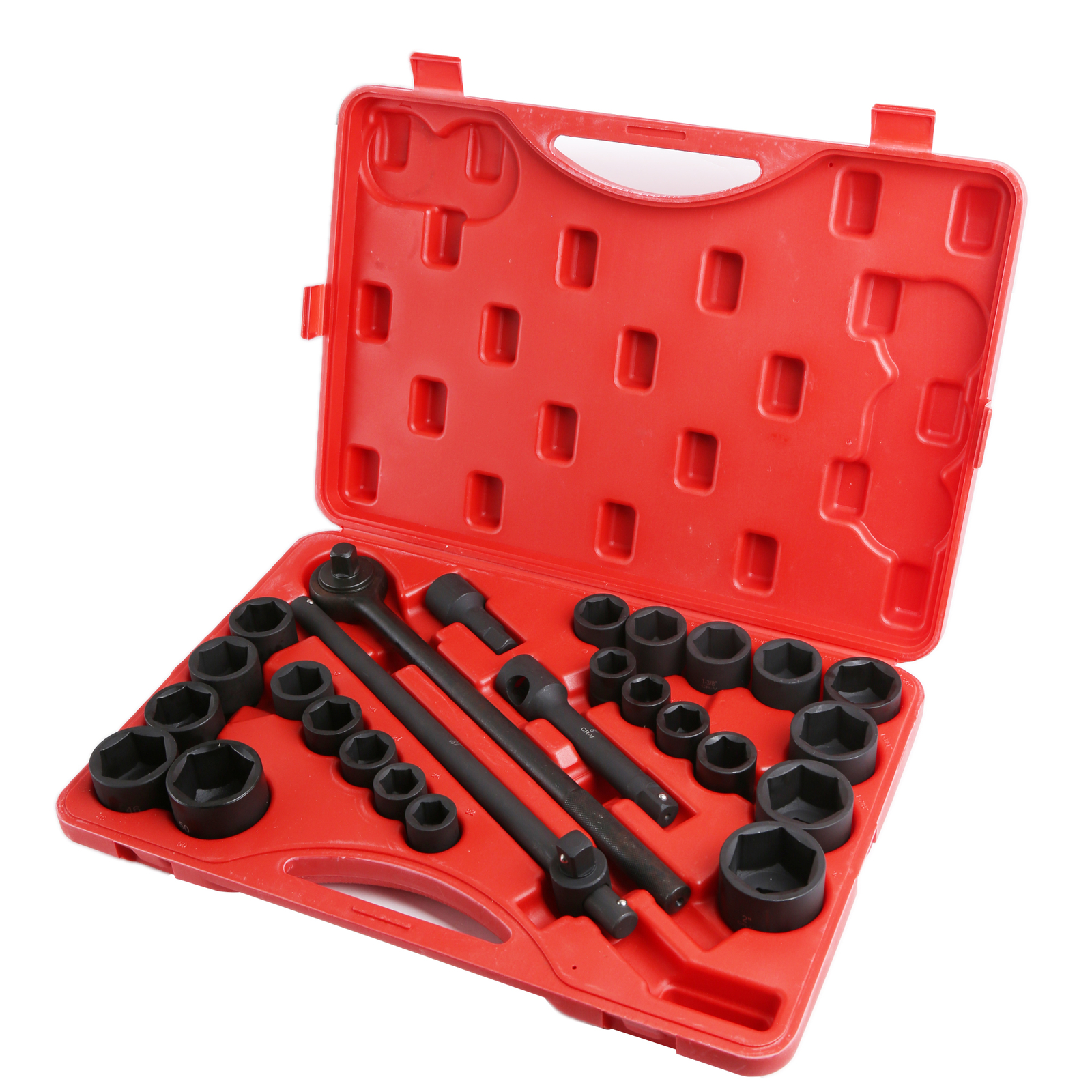27pc Impact Socket Set 3/4″ Drive Metric & SAE Cr-V Standard Car Mechanic Tools