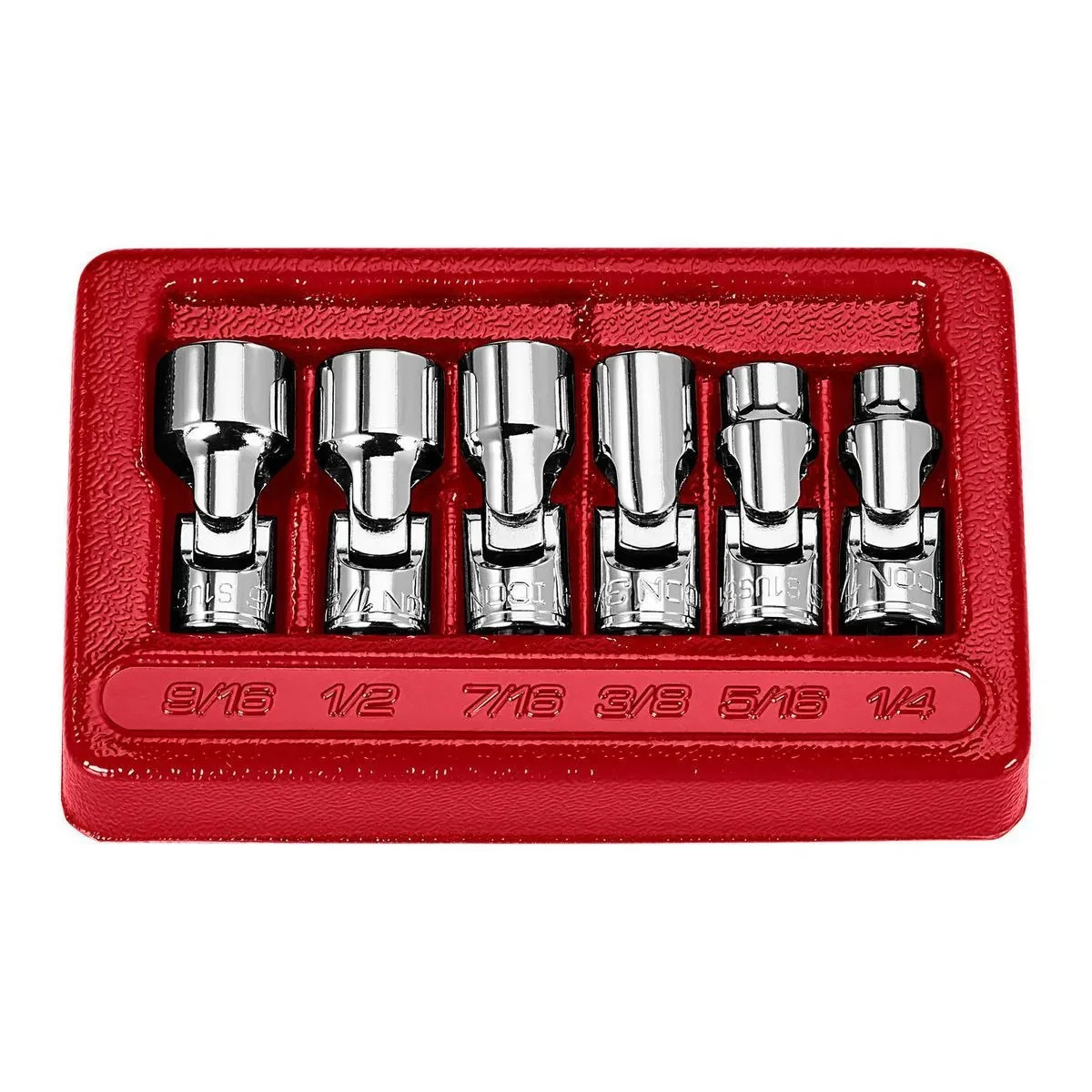 ICON 1/4 “Drive SAE Professional Universal Joint 6 Piece Set 1/4” S1US6 70299