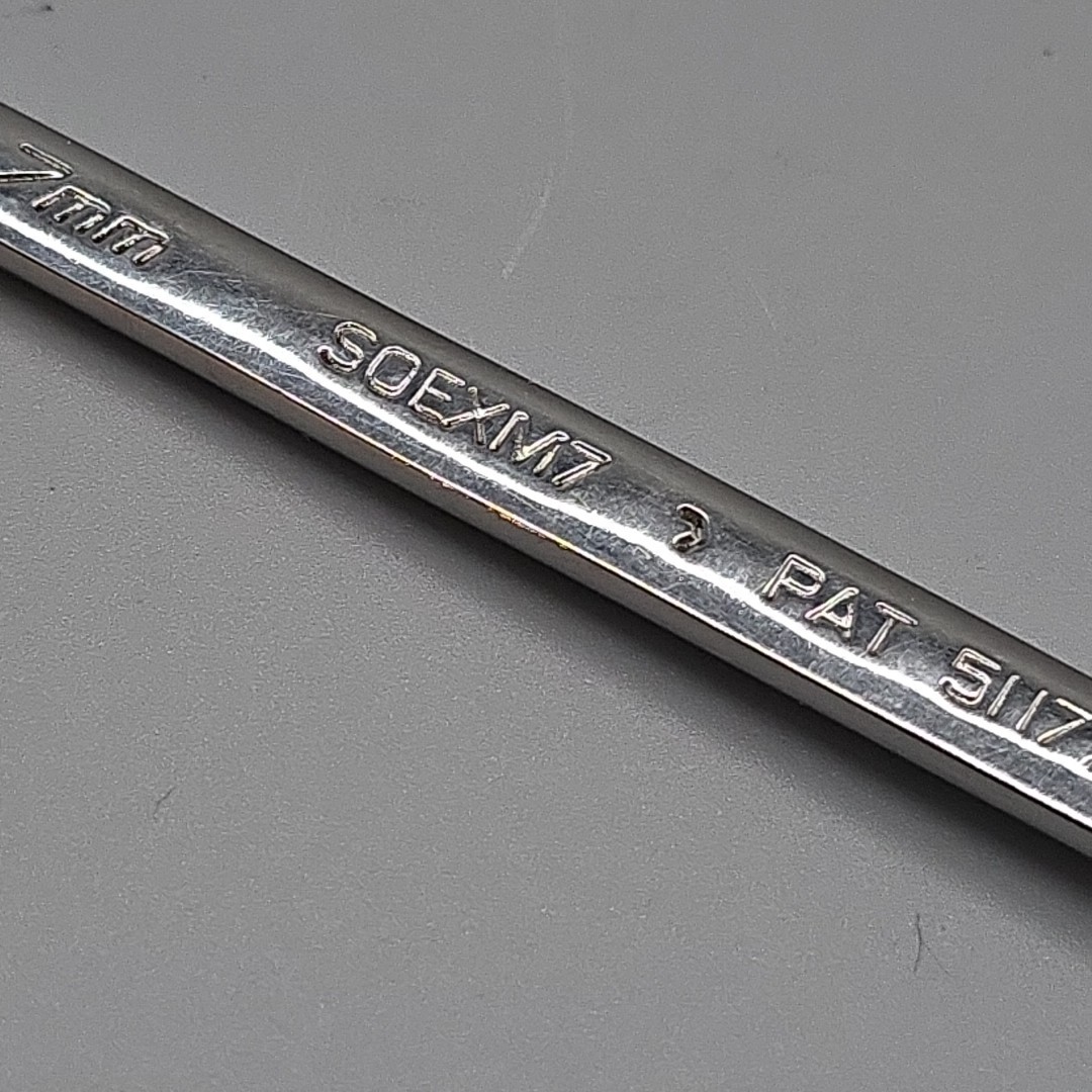 Snap-on Tools 7mm Metric 12pt Flank Drive PLUS Combination Wrench SOEXM7 USA
