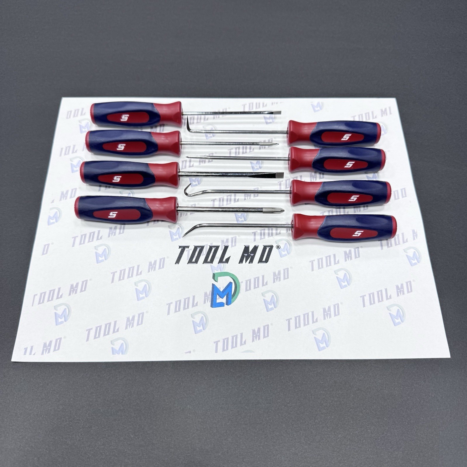Snap-on Tools USA RARE 8pc RED WHITE BLUE Mini Screwdriver & Pick Set SHDX40RWB