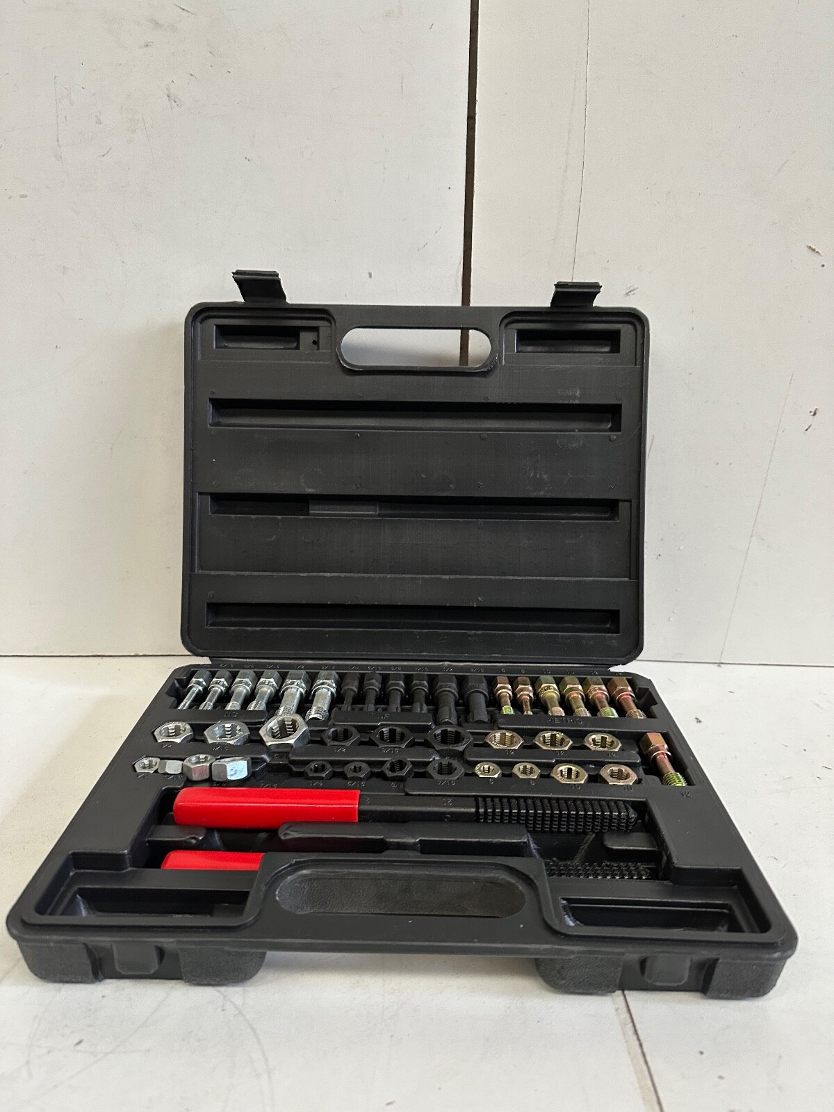 42pc Metric + Imperial UNF UNC Rethread Tap + Die Kit M6 – M14 1/4in – 5/16in
