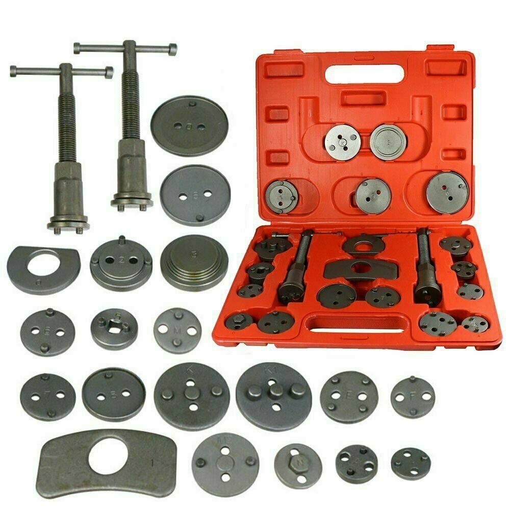New Brake Caliper Piston Disc Rewind Back Tool Set Pads Pro Universal-21PCS
