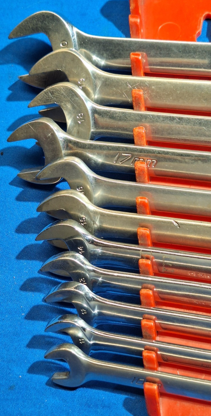 Snap-On OEXM710B +1 11pc Metric combination wrench set 20mm – 10mm