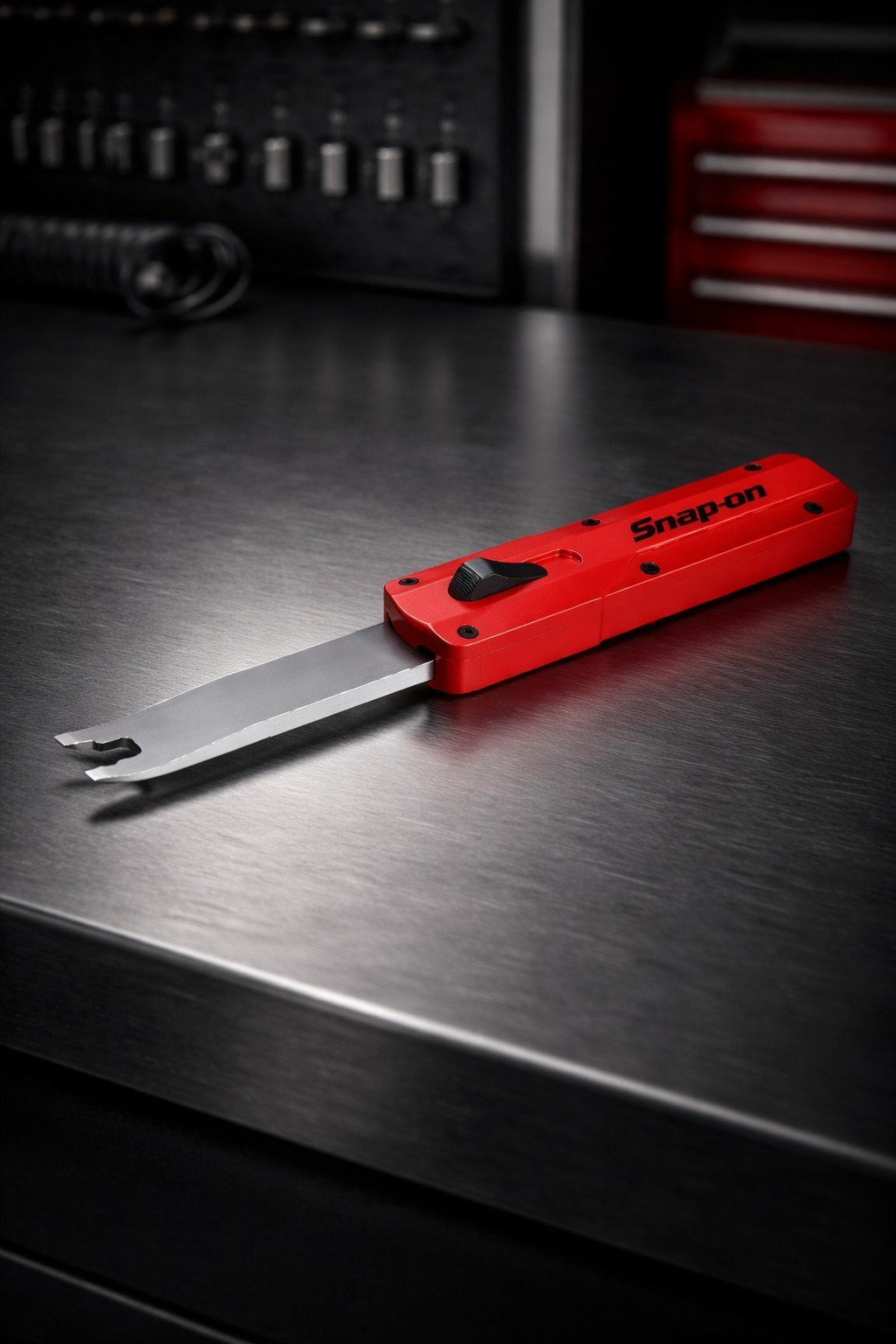 Snap On Tools Retractable Clip Removal Tool Dual Function 7.6″ PBFT50 Red NEW!!