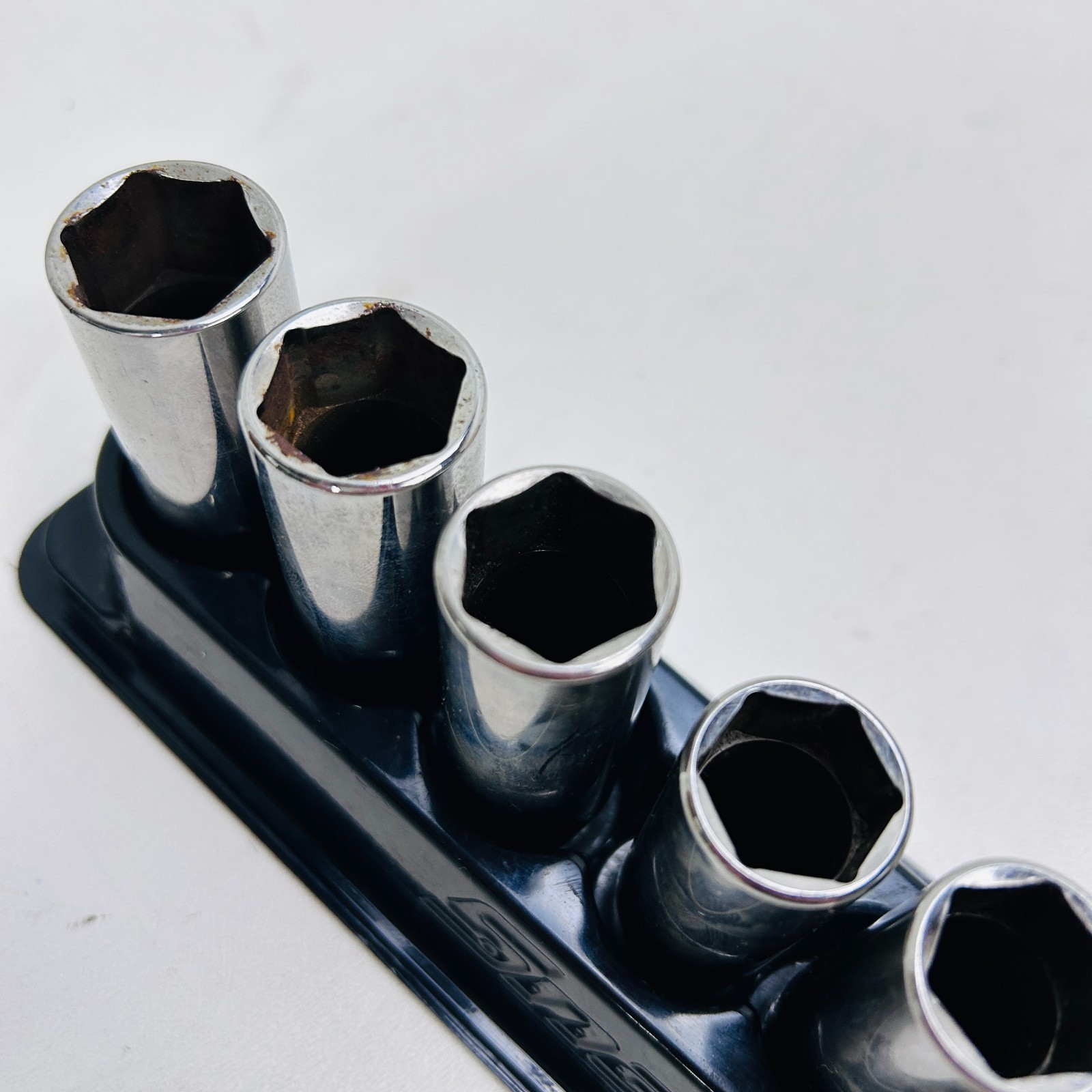 Set of 10 Snap-On Deep Socket Set 3/8″ Drive SFS Series 8-19mm (Missing 10&12)