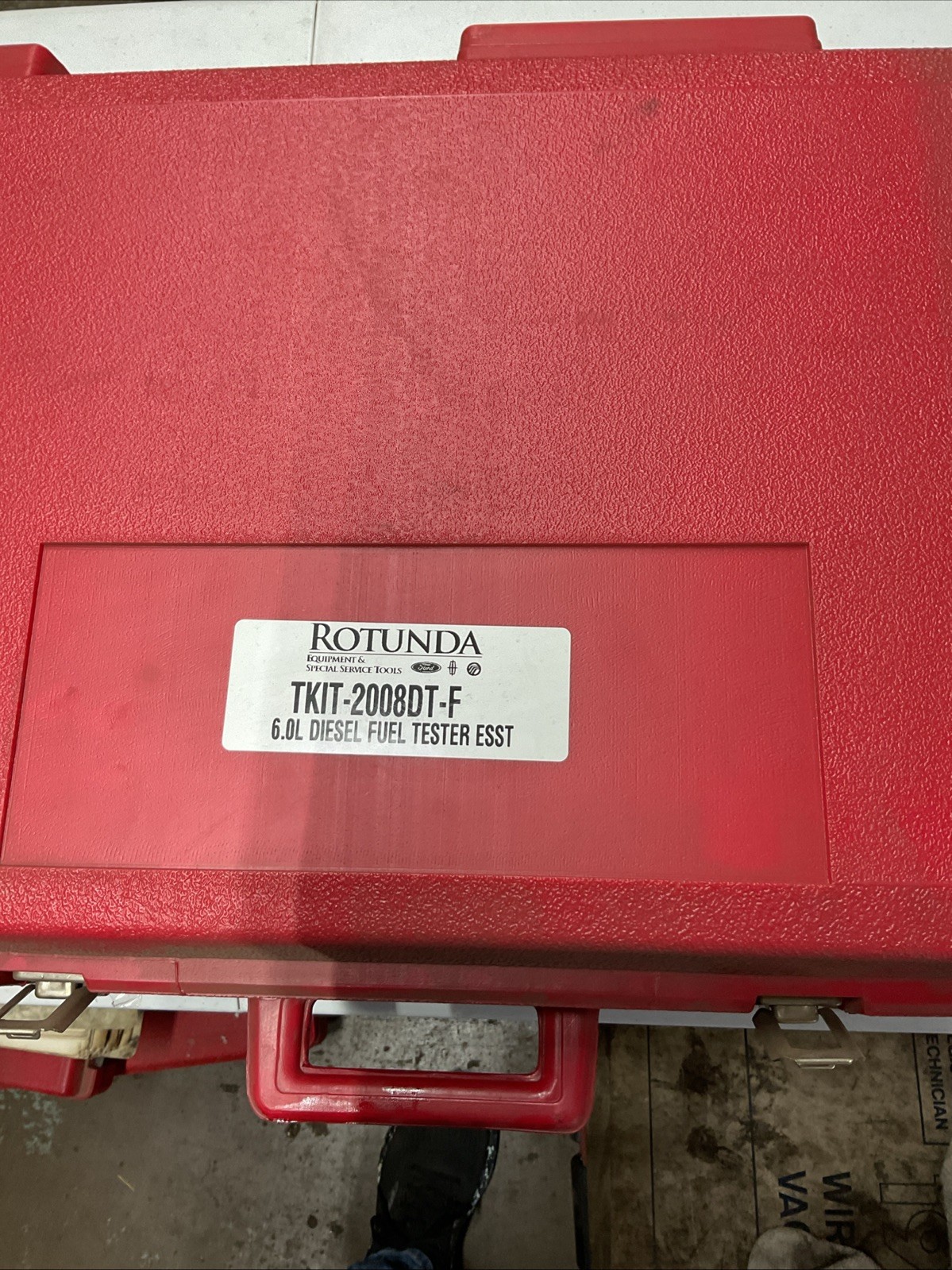 Rotunda TKIT-2008DT-F Ford 6.0L Diesel Fuel Test Guage + Accessories