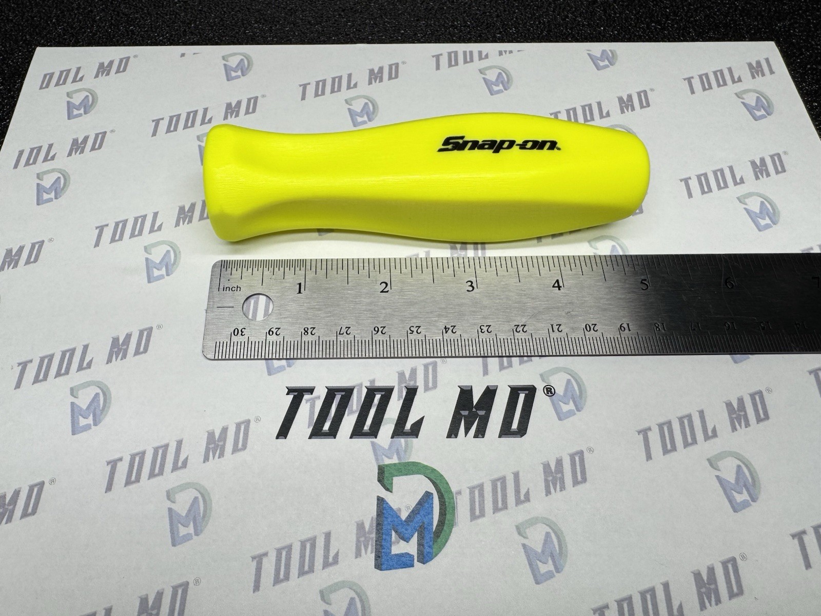 Snap-on Tools USA RARE 1/2” Drive HI VIS YELLOW Hard Grip Ratchet Handle SHFD80A