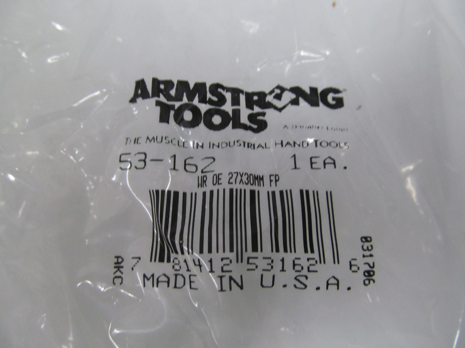 ARMSTRONG 53-162 27MM X 30MM CHROME OPEN END COMBO WRENCH 27X32 Combination