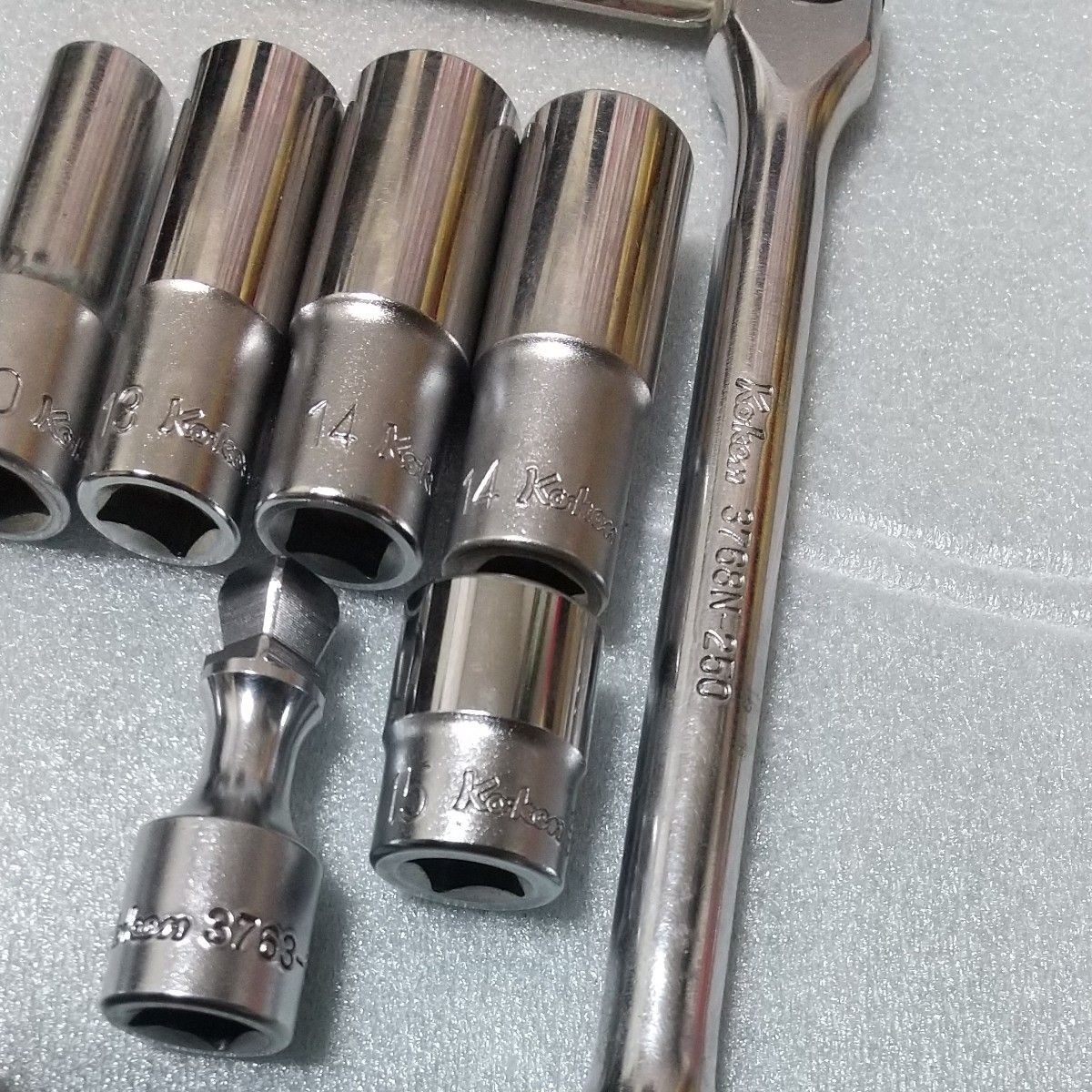 KTC Ko-ken 3/8″ Drive Socket Wrench Set Ratchet Deep Socket Japan Lot