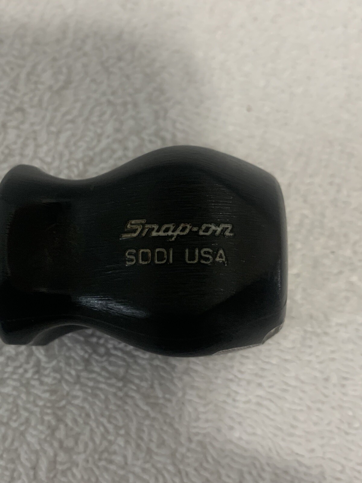 SNAP-ON STUBBY SDDI MINI FLAT SCREWDRIVER BLACK HARD HANDLE SDD1 USA !