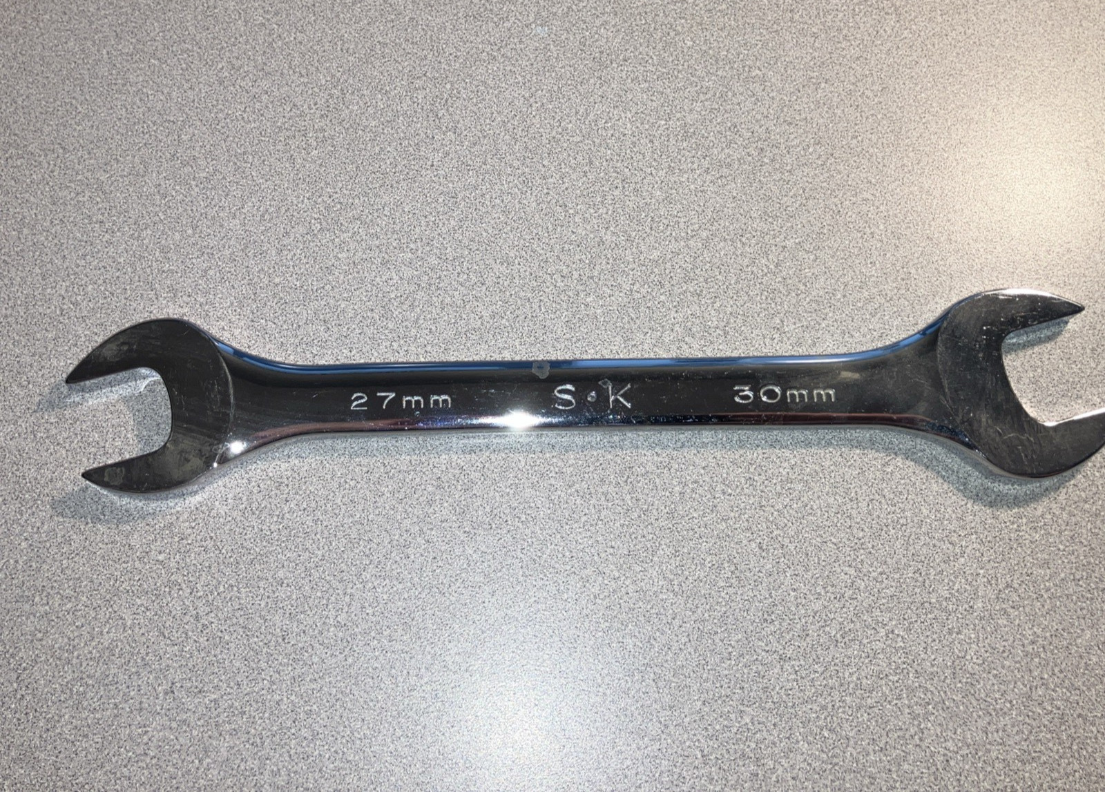 SK Tools 86527 27mm x 30mm Double Open-Ended Wrench Made In USA