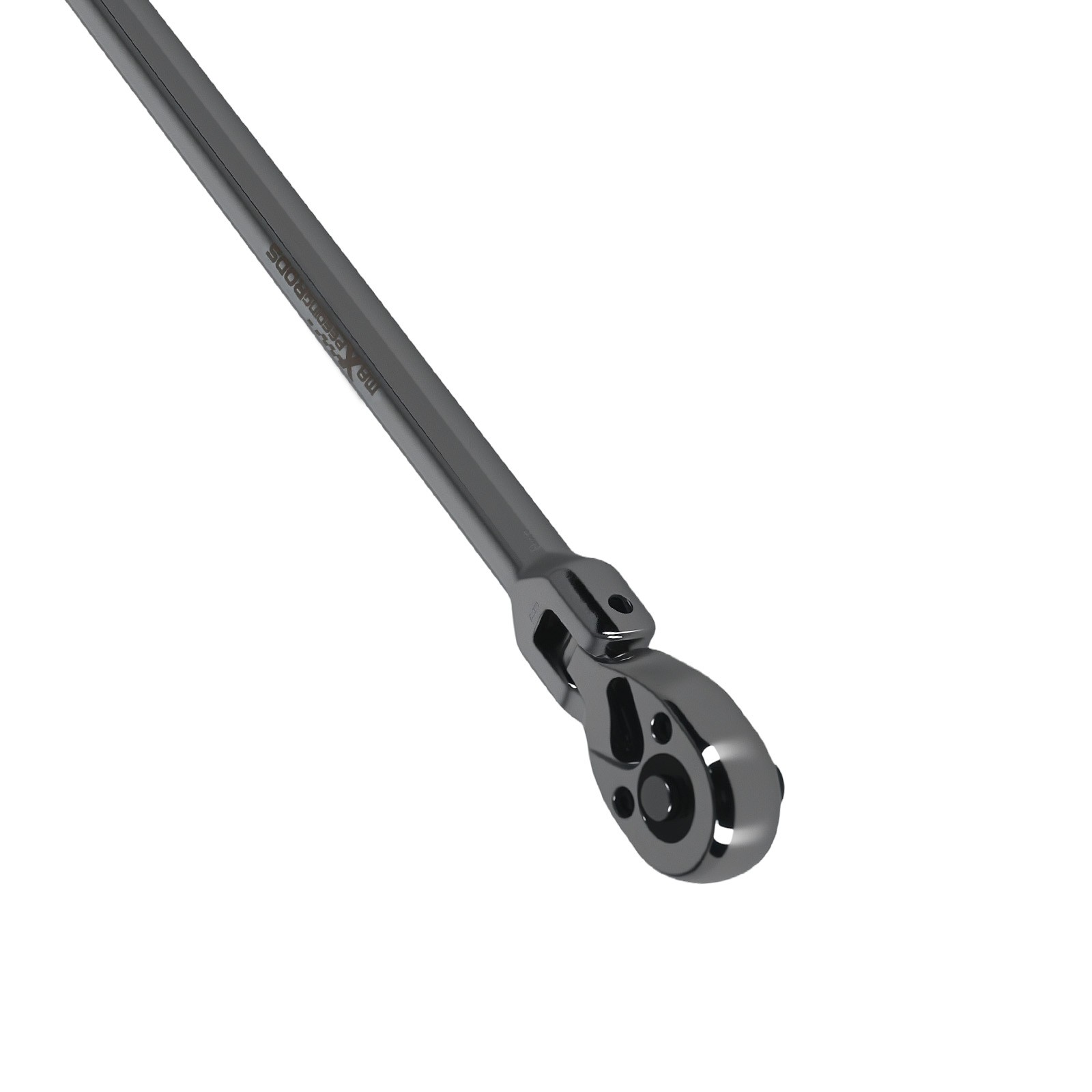 1/4in Drive Flex Head Ratchet 72-Tooth Quick Release 12in Long Handle