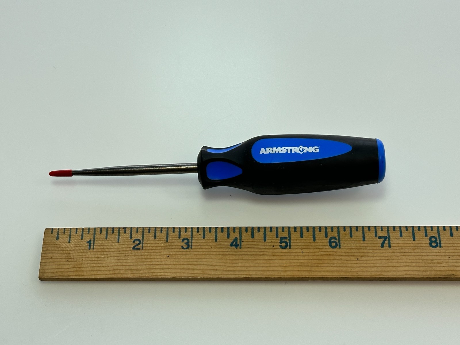 Armstrong USA (DISCONTINUED, NOS) Straight Awl Pick Scribe, 7” Long Comfort Grip